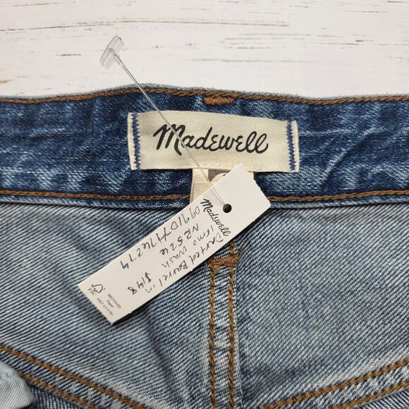 Madewell Darted Barrel Leg Jeans Medium Irmo Wash Button Fly Baggy Ankle 28 - Picture 11 of 13